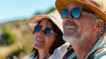 adults wearing sunglasses