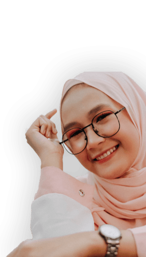 girl with glasses smiling